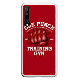 Чехол для Honor P30 с принтом One Punch Gym , Силикон | Область печати: задняя сторона чехла, без боковых панелей | boxing | combat | fight | fighter | kickboxing | muay thai | wrestling | боец | бой | бокс | боксер | драка | кикбоксинг | май тай