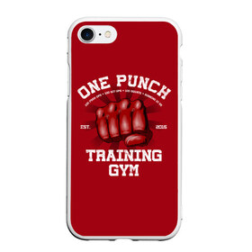 Чехол для iPhone 7/8 матовый с принтом One Punch Gym , Силикон | Область печати: задняя сторона чехла, без боковых панелей | boxing | combat | fight | fighter | kickboxing | muay thai | wrestling | боец | бой | бокс | боксер | драка | кикбоксинг | май тай