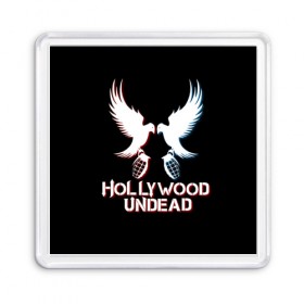 Магнит 55*55 с принтом Hollywood Undead , Пластик | Размер: 65*65 мм; Размер печати: 55*55 мм | hollywood undead