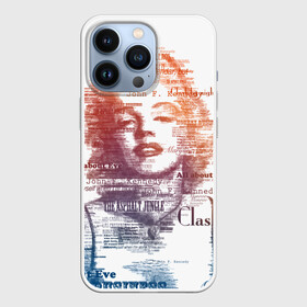 Чехол для iPhone 13 Pro с принтом Мэрилин Монро ,  |  | Тематика изображения на принте: actress | american | art | marilyn monroe | pop   art | portrait | text | американская | искусство | киноактриса | мэрилин монро | певица | поп   арт | портрет | текстовой