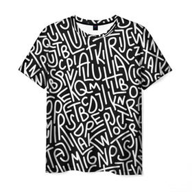 Мужская футболка 3D с принтом Текстовой арт , 100% полиэфир | прямой крой, круглый вырез горловины, длина до линии бедер | 