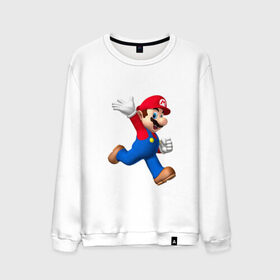 Мужской свитшот хлопок с принтом Super Mario , 100% хлопок |  | nintendo | марио | нинтендо