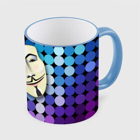 Кружка 3D с принтом Анонимус , керамика | ёмкость 330 мл | anonymous | www | интернет | маска | свобода | хакер