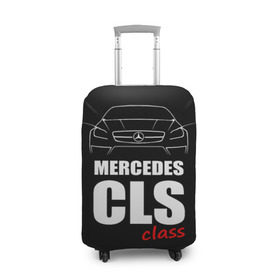 Чехол для чемодана 3D с принтом Mercedes CLS Class , 86% полиэфир, 14% спандекс | двустороннее нанесение принта, прорези для ручек и колес | mercedes benz | mercedes cls 63 amg | авто | автомобиль | машина | мерседес | тачка