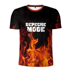 Мужская футболка 3D спортивная с принтом Depeche Mode , 100% полиэстер с улучшенными характеристиками | приталенный силуэт, круглая горловина, широкие плечи, сужается к линии бедра | дипиш | мод | музыка | рок