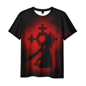 Мужская футболка 3D с принтом Silent Hill , 100% полиэфир | прямой крой, круглый вырез горловины, длина до линии бедер | horror | знак | мистика | монстр | пирамида | сайлент хилл | символ | триллер | ужасы