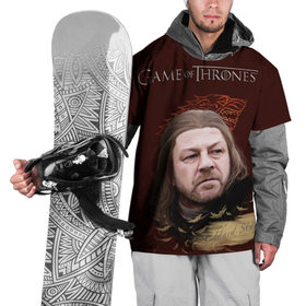 Накидка на куртку 3D с принтом Eddard Stark , 100% полиэстер |  | Тематика изображения на принте: eddart | game of thrones | stark | игра престолов | нед | нэд | старк | эддард | эддарт