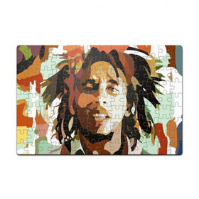 Пазл магнитный 126 элементов с принтом Боб Марли , полимерный материал с магнитным слоем | 126 деталей, размер изделия —  180*270 мм | bob marley | composer | guitarist | jamaica | jamaican musician | reggae | singer | музыкант | регги