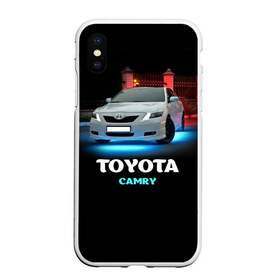 Чехол для iPhone XS Max матовый с принтом Toyota Camry , Силикон | Область печати: задняя сторона чехла, без боковых панелей | camry | toyota | авто. автомобиль | камри | машина | тачка | тойота