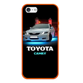 Чехол для iPhone 5/5S матовый с принтом Toyota Camry , Силикон | Область печати: задняя сторона чехла, без боковых панелей | camry | toyota | авто. автомобиль | камри | машина | тачка | тойота