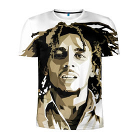 Мужская футболка 3D спортивная с принтом Ямайка, Боб Марли , 100% полиэстер с улучшенными характеристиками | приталенный силуэт, круглая горловина, широкие плечи, сужается к линии бедра | bob marley | reggae