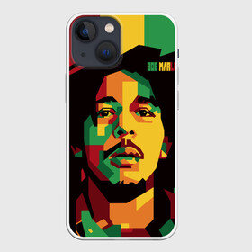 Чехол для iPhone 13 mini с принтом Ямайка, Боб Марли ,  |  | Тематика изображения на принте: bob marley | reggae | регги