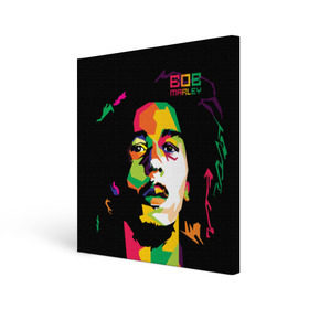 Холст квадратный с принтом Ямайка, Боб Марли , 100% ПВХ |  | Тематика изображения на принте: reggae | регги