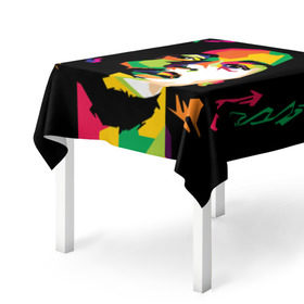 Скатерть 3D с принтом Ямайка, Боб Марли , 100% полиэстер (ткань не мнется и не растягивается) | Размер: 150*150 см | reggae | регги