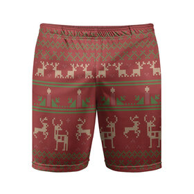 Мужские шорты 3D спортивные с принтом Новогодний олень ,  |  | 2017 год | deer | ho | merry christmas | new year | santa | дед мороз | зима | клаус | новый год | ночь | олени | праздник | рождество | санта | снег