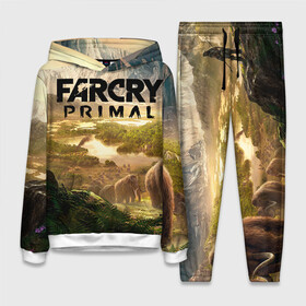 Женский костюм 3D (с толстовкой) с принтом Far Cry Primal 8 ,  |  | far cry | far cry primal | компьютерные игры | первобытные | фар край праймал | фаркрай