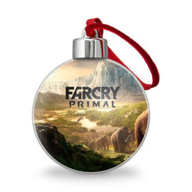 Ёлочный шар с принтом Far Cry Primal 8 , Пластик | Диаметр: 77 мм | far cry | far cry primal | компьютерные игры | первобытные | фар край праймал | фаркрай