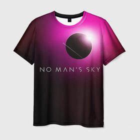Мужская футболка 3D с принтом No Man`s Sky 1 , 100% полиэфир | прямой крой, круглый вырез горловины, длина до линии бедер | 