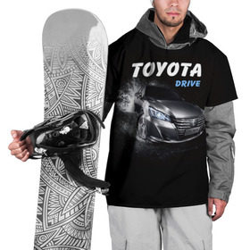 Накидка на куртку 3D с принтом Toyota Drive , 100% полиэстер |  | Тематика изображения на принте: crown | toyota | авто | автомобиль | краун | машина | тачка | тойота