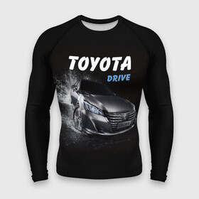 Мужской рашгард 3D с принтом Toyota Drive ,  |  | crown | toyota | авто | автомобиль | краун | машина | тачка | тойота