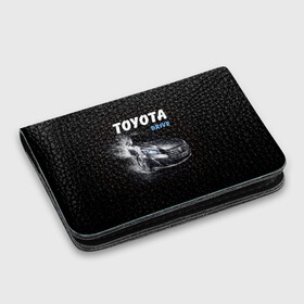 Картхолдер с принтом с принтом Toyota Drive , натуральная матовая кожа | размер 7,3 х 10 см; кардхолдер имеет 4 кармана для карт; | Тематика изображения на принте: crown | toyota | авто | автомобиль | краун | машина | тачка | тойота