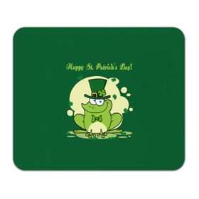 Коврик прямоугольный с принтом Ирландия , натуральный каучук | размер 230 х 185 мм; запечатка лицевой стороны | clover | frog | green | happy st. patricks day | ireland | irish | moon | день святого патрика | зелёная | ирландец | ирландия | клевер | луна | лягушка | счастливый | шляпа