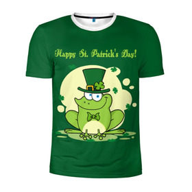 Мужская футболка 3D спортивная с принтом Ирландия , 100% полиэстер с улучшенными характеристиками | приталенный силуэт, круглая горловина, широкие плечи, сужается к линии бедра | Тематика изображения на принте: clover | frog | green | happy st. patricks day | ireland | irish | moon | день святого патрика | зелёная | ирландец | ирландия | клевер | луна | лягушка | счастливый | шляпа