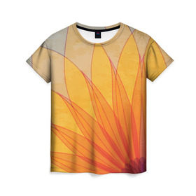 Женская футболка 3D с принтом Жасмин , 100% полиэфир ( синтетическое хлопкоподобное полотно) | прямой крой, круглый вырез горловины, длина до линии бедер | Тематика изображения на принте: восток | дзен | жасмин | индия | лотос | просветление