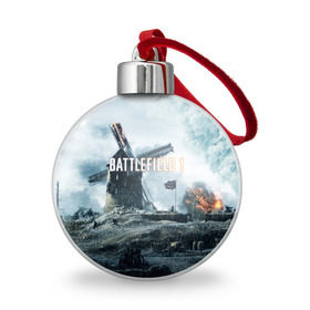 Ёлочный шар с принтом Battlefield 1 , Пластик | Диаметр: 77 мм | Тематика изображения на принте: батла | батлфилд