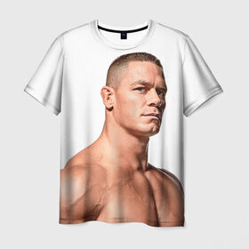 Мужская футболка 3D с принтом Джон Сина 3 , 100% полиэфир | прямой крой, круглый вырез горловины, длина до линии бедер | john cena | wwe | джон сина | рестлер | рестлинг