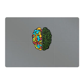 Магнитный плакат 3Х2 с принтом Мужское и женское , Полимерный материал с магнитным слоем | 6 деталей размером 9*9 см | iq | интеллект | искусство | логика | мозг | плата | полушарие | творчество | ум