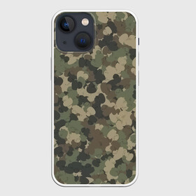Чехол для iPhone 13 mini с принтом Камуфляж с резиновыми уточками ,  |  | 23 февраля | паттерн | утенок | утка | хаки