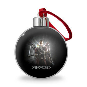 Ёлочный шар с принтом Dishonored , Пластик | Диаметр: 77 мм | Тематика изображения на принте: dishonored