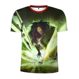 Мужская футболка 3D спортивная с принтом The Witcher , 100% полиэстер с улучшенными характеристиками | приталенный силуэт, круглая горловина, широкие плечи, сужается к линии бедра | witcher | ведьмак | геральт