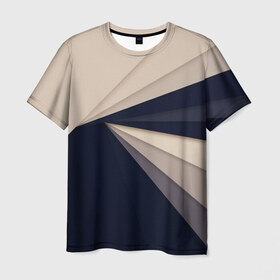 Мужская футболка 3D с принтом Абстракция 11 , 100% полиэфир | прямой крой, круглый вырез горловины, длина до линии бедер | геометрия | линии | оптические иллюзии | орнамент | полосы | узор | цвет