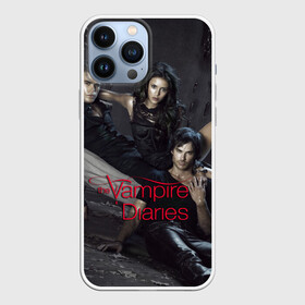 Чехол для iPhone 13 Pro Max с принтом Дневники вампира ,  |  | fantasy | ian somerhalder | mystery | nina dobrev | paul wesley | science fiction | the vampire diaries | tv series | дневники вампира | йен сомерхолдер | мистика | нина добрев | пол уэсли | сериал | фантастика | фэнтези