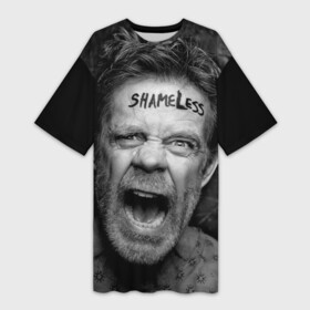 Платье-футболка 3D с принтом Бесстыжие ,  |  | shameless | the american tv series | william h. macy | американский | бесстыжие | телесериал | уильям мэйси