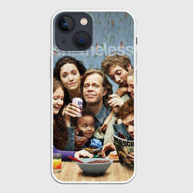 Чехол для iPhone 13 mini с принтом Бесстыжие ,  |  | emmy rossum | family | jeremy allen white | shameless | the american tv series | william h. macy | американский | бесстыжие | джереми аллен уайт | семья | телесериал | уильям мэйси | эмми россум