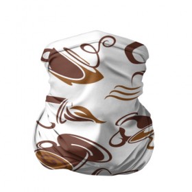 Бандана-труба 3D с принтом Sweet coffe , 100% полиэстер, ткань с особыми свойствами — Activecool | плотность 150‒180 г/м2; хорошо тянется, но сохраняет форму | Тематика изображения на принте: 