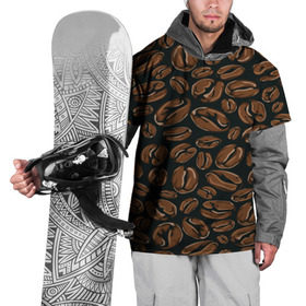 Накидка на куртку 3D с принтом Арабика , 100% полиэстер |  | Тематика изображения на принте: beens | coffee | pattern | бобы | зерна | кофе | паттерн