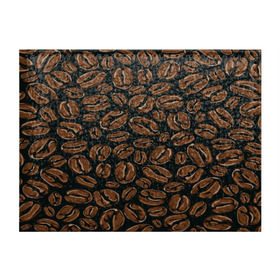 Обложка для студенческого билета с принтом Арабика , натуральная кожа | Размер: 11*8 см; Печать на всей внешней стороне | beens | coffee | pattern | бобы | зерна | кофе | паттерн