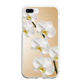 Чехол для iPhone 7Plus/8 Plus матовый с принтом Orhid , Силикон | Область печати: задняя сторона чехла, без боковых панелей | Тематика изображения на принте: девушки | красота | орхидея | прелесть | цветы