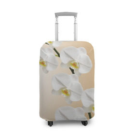 Чехол для чемодана 3D с принтом Orhid , 86% полиэфир, 14% спандекс | двустороннее нанесение принта, прорези для ручек и колес | девушки | красота | орхидея | прелесть | цветы