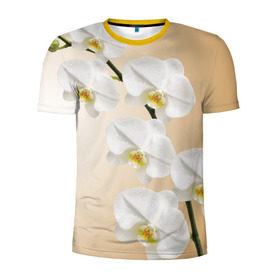 Мужская футболка 3D спортивная с принтом Orhid , 100% полиэстер с улучшенными характеристиками | приталенный силуэт, круглая горловина, широкие плечи, сужается к линии бедра | девушки | красота | орхидея | прелесть | цветы