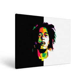 Холст прямоугольный с принтом Bob Marley , 100% ПВХ |  | боб марли | поп арт