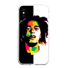 Чехол для iPhone XS Max матовый с принтом Bob Marley , Силикон | Область печати: задняя сторона чехла, без боковых панелей | боб марли | поп арт