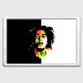 Магнит 45*70 с принтом Bob Marley , Пластик | Размер: 78*52 мм; Размер печати: 70*45 | боб марли | поп арт