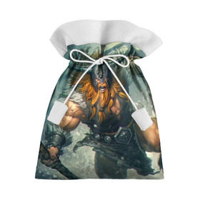 Подарочный 3D мешок с принтом Olaf , 100% полиэстер | Размер: 29*39 см | league of legends | lol | olaf | viking | викинг | лига легенд | лол | олаф