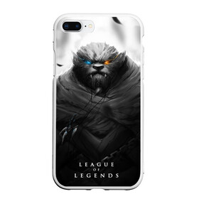 Чехол для iPhone 7Plus/8 Plus матовый с принтом Rengar LoL , Силикон | Область печати: задняя сторона чехла, без боковых панелей | Тематика изображения на принте: league of legends | lol | rengar | лига легенд | лол | ренгар | тигр