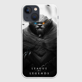 Чехол для iPhone 13 mini с принтом Rengar LoL ,  |  | Тематика изображения на принте: league of legends | lol | rengar | лига легенд | лол | ренгар | тигр